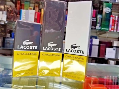 Lacoste CHALLENGE OR RE / FRESCO 1.6 / 3oz Eau de Toilette Spray para HOMBRE * SELLADO Foto 1 de 4