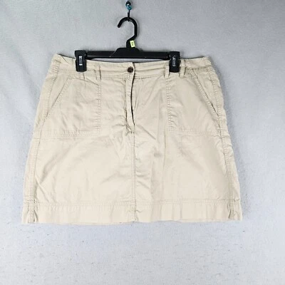 Lands End Skort Womens Size 14 Biege Utility Basic Golf Active Walking Hiking - Image 1 of 4
