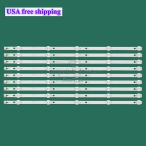 9Pcs LED Strips for Toshiba 50LF621U21 50LF621C21 4708-K50WDC-A4113N01 - Picture 1 of 9