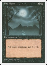 Bad Moon 4th Edition NM Black Rare MAGIC THE GATHERING MTG CARD ABUGames