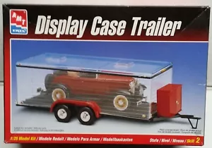 Vintage AMT Clear DISPLAY CASE TRAILER 1/25 w Opening Doors & Ramp Open Box 1998 - Picture 1 of 5