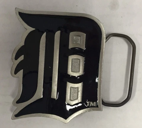 Detroit Tigers MLB Pewter Great American Products Belt Buckle Cover