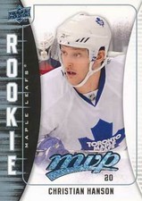 2009-10 Upper Deck MVP #312 CHRISTIAN HANSON - Rookie Card - Toronto Maple Leafs