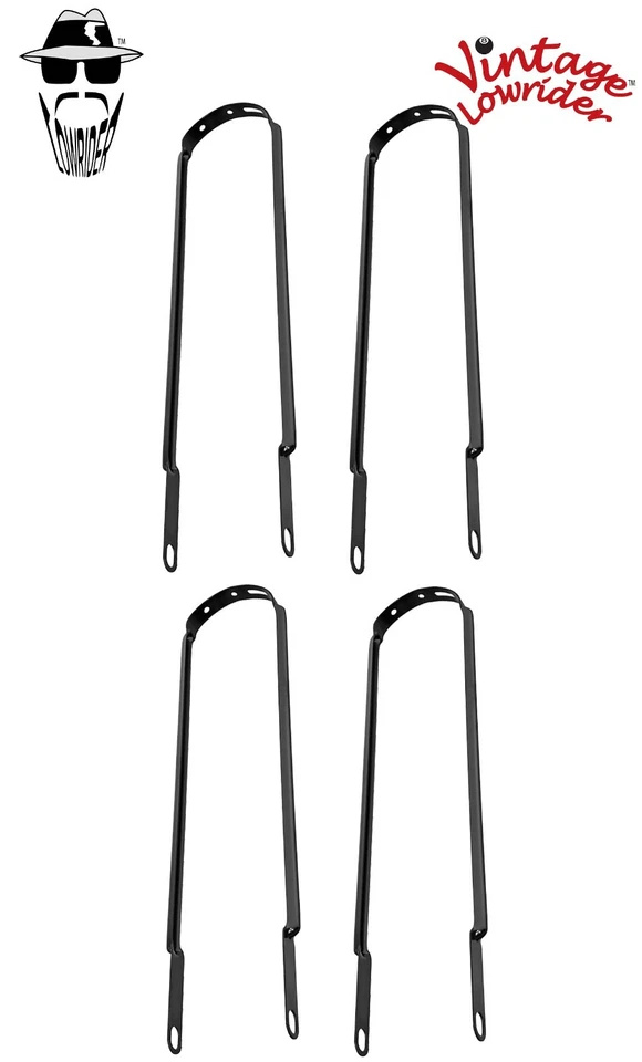 4 soportes de guardabarros Lowrider 26" de repuesto para bicicleta negra Cruiser/Lowrider de colección. Foto 1 de 1