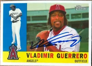 Vladimir Guerrero Autographed 2009 Topps Heritage #341 - Picture 1 of 1