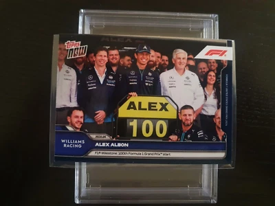 Topps Now F1 2024 #64 Albon -  F1 Milestone: 100th Formula 1® Grand Prix start - Image 1 of 4