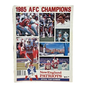 Anuario oficial del equipo de los New England Patriots 1985 AFC Champions - Imagen 1 de 21