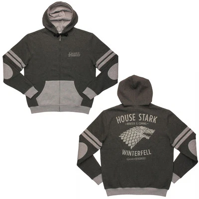 Sudadera Unisex Sudadera con Capucha Cremallera-JUEGO DE TRONOS-Direwolf INVIERNOFELL Talla M-NUEVA CON ETIQUETAS - Imagen 1 de 4