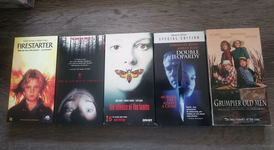 Lot Firestarter vhs Drew Barrymore The Blair Witch Project Silence of the lambs - Image 1 of 1