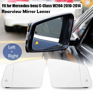 Pair Side Mirror Glass Heat W/Blind Spot for Mercedes W204 W212 W221 2010-2014 - Picture 1 of 13