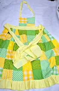 Handmade Quilted Apron Adult Unisex One-Size - Picture 1 of 6