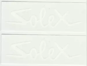2 Sticker Pegatinas blanco solex velosolex 2200 3300 3800 5000 Bici Moto Vintage - Imagen 1 de 1