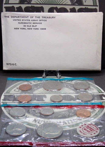 1972 U.S. MINT Uncirculated BU Set (11 Coin) East Coast Coin & Collectables, Inc Cover