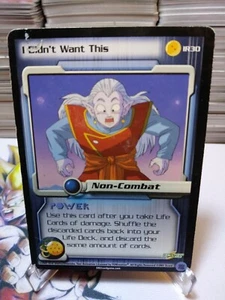 DBZ CCG DRAGON BALL Z I DIDN'T WANT THIS IR30 IRWIN TOY PROMO CARD SCORE 2001 - Picture 1 of 2