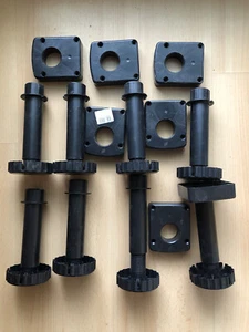 8 X Küchen Möbel Füsse Heimwerker - Bild 1 von 4