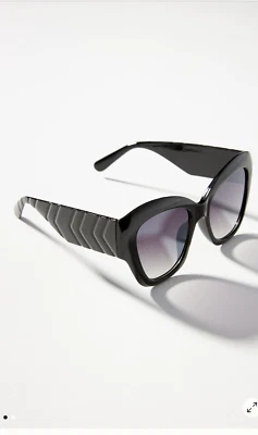 Anthropologie Oversized Cat-Eye Sunglasses BLACK - Изображение 1 из 4