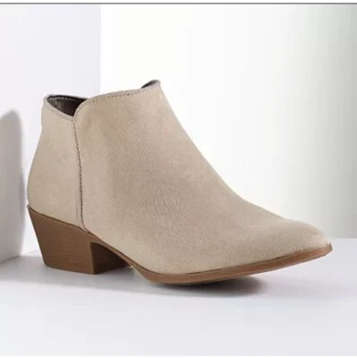 Botines para mujer Simply Vera Wang arena/taupe imitación gamuza 7M Foto 1 de 4