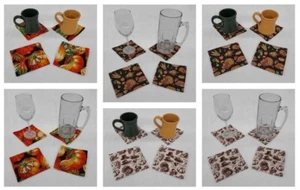 Thanksgiving Cloth Coasters - Picture 1 of 7