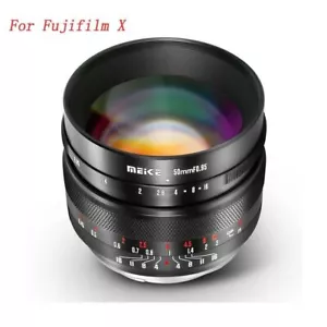 Meike 50mm F0.95 Manual Aps-C Focus Lens For Fujifilm X Mount Camera - Picture 1 of 7