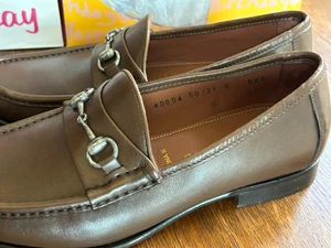 Allen Edmonds Men's Verona II Brown Leather Horsebit Loafers 9EEE (3E)wide Italy - Picture 1 of 23