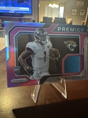 2021 Panini Prizm - Premier Jerseys - Travis Etienne #PJ-14 Pink Prizm (MEM, RC) - Image 1 of 4