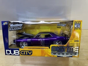 JADA TOYS BIG TIME MUSCLE DUB CITY 1970 PLYMOUTH CUDA PURPLE DIECAST 1:24 - Picture 1 of 6