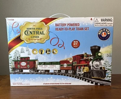 Lionel North Pole Central Lines Ready-to-Play Freight Train Set 711729 - Image 1 of 2