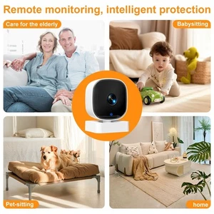 Caméra de sécurité sans fil avec pour vision nocturne et fonctions audio bidi - Photo 1 sur 6