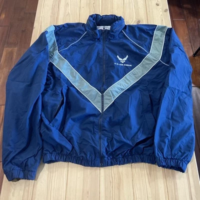 Chaqueta con Capucha Mediana De Colección Y2K Fuerza Aérea de los Estados Unidos JWOD SKILLCRAFT Hecha a Ciega Foto 1 de 4