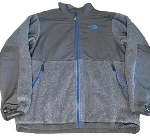 The North Face Denali Zip Up Fleece Jacket Gray Blue Size XL 18/20 Boys - Picture 1 of 5