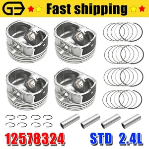 STD Engine Pistons & Rings Kit For Chevy Captiva Cobalt Equinox HHR Impala 2.4L - Bild 1 von 12