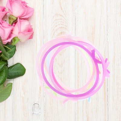  2 Pcs Leucht Haarband Haargummi Armband Mädchenhaarband Haarzubehör - Bild 1 von 4