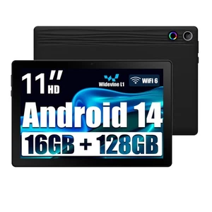 11 inch Android 15 Tablets HD Touchscreen Octa-Core 16GB+128GB Dual Camera US - Picture 1 of 9