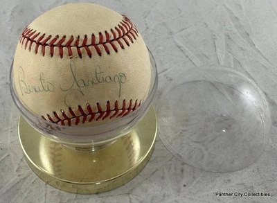 Béisbol oficial de la Liga Nacional de 1980 firmado por Benito Santiago San Diego Padres Foto 1 de 4