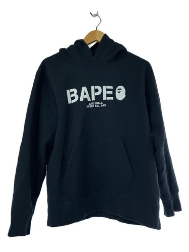 A BATHING APE (BAPE) Felpa con cappuccio A BATHING APE nera M usata