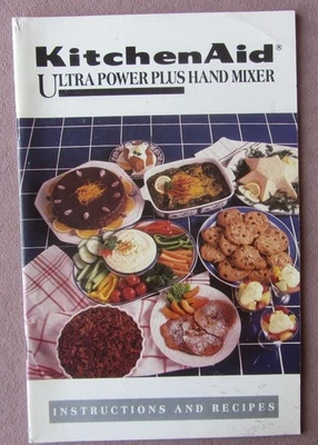Manual de instrucciones batidora de mano original KitchenAid Ultra Power Plus con recetas Foto 1 de 4