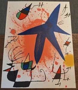Joan Miro Lithographie originale I - Der blaue Stern - Bild 1 von 2