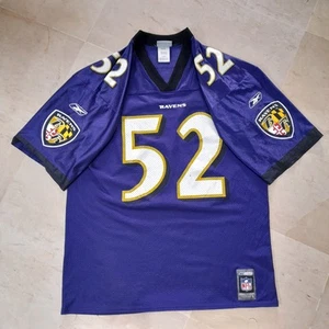 Baltimore Ravens Jersey - Reebok NFL - #52 Ray Lewis - Men’s Large L Purple - Picture 1 of 12