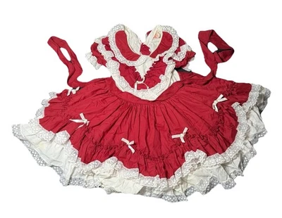 Vestido de fiesta vintage Emmas arco iris círculo completo talla 5 niveles con volantes vestido de concurso Foto 1 de 4