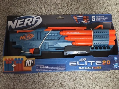 NERF Elite 2.0 Ranger PD-5 Blaster Ages 8+ New Toy Gun Play Fire 5 Darts - Image 1 of 4