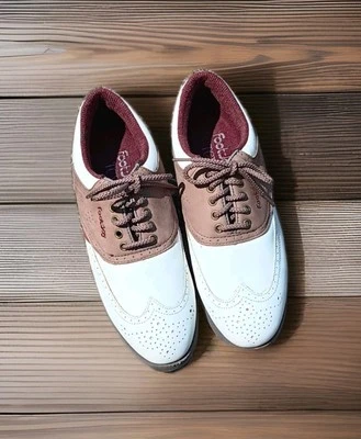 ZAPATOS DE GOLF FOOTJOY NUEVOS MUJER TRADICIONES OXFORD TALLA 6M ESTILO 98215 BLANCO/TOSTADO Foto 1 de 4