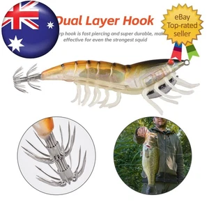 Durable 115mm/20g Glow Shrimp Lure - Ideal for Fishing Enthusiasts - Picture 1 of 7