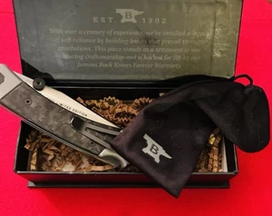 BUCK 110 2021 LEGACY CARBON FIBER. LIMITED EDITION COMPLETE NIB. NOS. USA - Picture 1 of 15