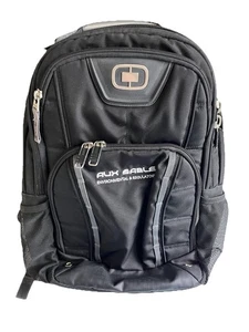 OGIO Axle 17" Black Airflow Performance Laptop Backpack Aux Sable Logo - Zdjęcie 1 z 13