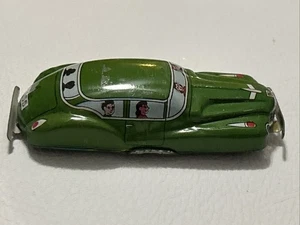 "Coche de juguete litográfico de hojalata verde Nakamura vintage hecho en Japón 3""" - Imagen 1 de 5