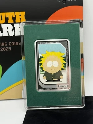 2025 South Park 1oz Silver Trading Coin  032/250 Tweek Tweak Emerald Mintage - Image 1 of 2