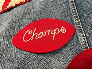 Polo Ralph Lauren Custom PRL  Champs Embroidered Football Sew On Patch - Picture 1 of 4