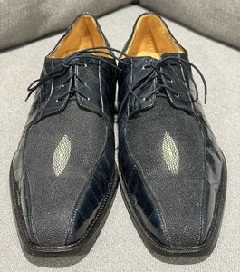 Belvedere Stingray And Eel Dress Shoes Men’s Size 13 - Picture 1 of 13