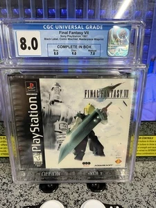 PS1 1997 Final Fantasy VII 7 CIB Completo Calificado CGC 8.0 Obra Maestra Error de Impresión - Imagen 1 de 10