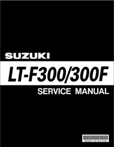 1994-2004 Suzuki LT-F300 / LT-F300F KingQuad 300 ATV Service Repair Manual CD - Picture 1 of 3